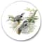 Designart - Vintage Birds In The Wild V - Traditional Metal Circle Wall Art